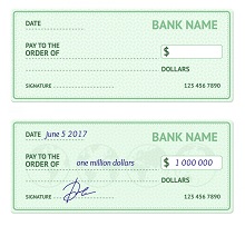 mock cheque template